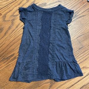 Turner & Tate Navy Blue Casual Dress with cap sleeves size 3T